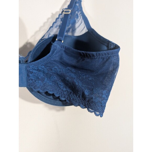 Natori Womens Teal Cherry Blossom Convertible Contour Underwire Bra Sz 36DD - Picture 6 of 11